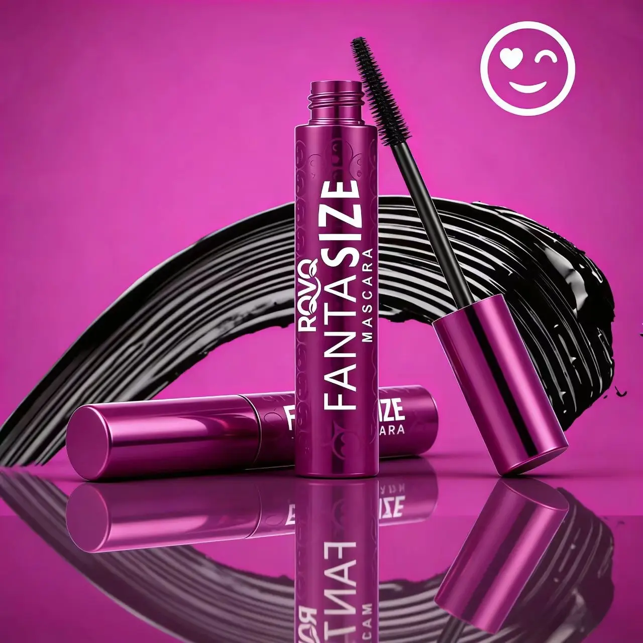 pack of2 4D Volume Mascara - Waterproof Lengthening & Curling Mascara, Smudge-Proof Long-Lasting Lash Mascara for Fuller, Thicker Lashes, Intense Black