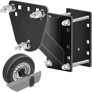 Trailer Spare Tire Mount Spare Tire Carrier Fits Most 4,5&6 Lugs Wheels, Fits Multiple Bolt Patterns, Max Loading 150 LBS, Easy to Install (3 hub Bolts 4-5.5")