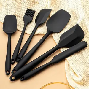 Silicone Baking Spatula Set, 6 Counts/set Non-stick Heat Resistant Baking Tool Set, Nonstick Baking Tool, Kitchen Baking Utensils, Baking Supplies for Cake Cream