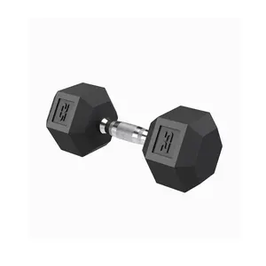 Garvee 2 Pack Hex Dumbbells, 25 lbs Each, PVC Coated Non-Slip Anti-Roll Hand Weights for Home Gym, Strength Training & Muscle Building for Men Women