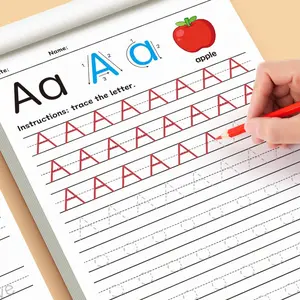 English Alphabet Tracing Fun Coloring Practice Book, Pen Control Training, Handwriting Practice Notebook, Kids Learning Tool, Visual Learning Tools, Teaching Supplies, Tracing Preschool Books