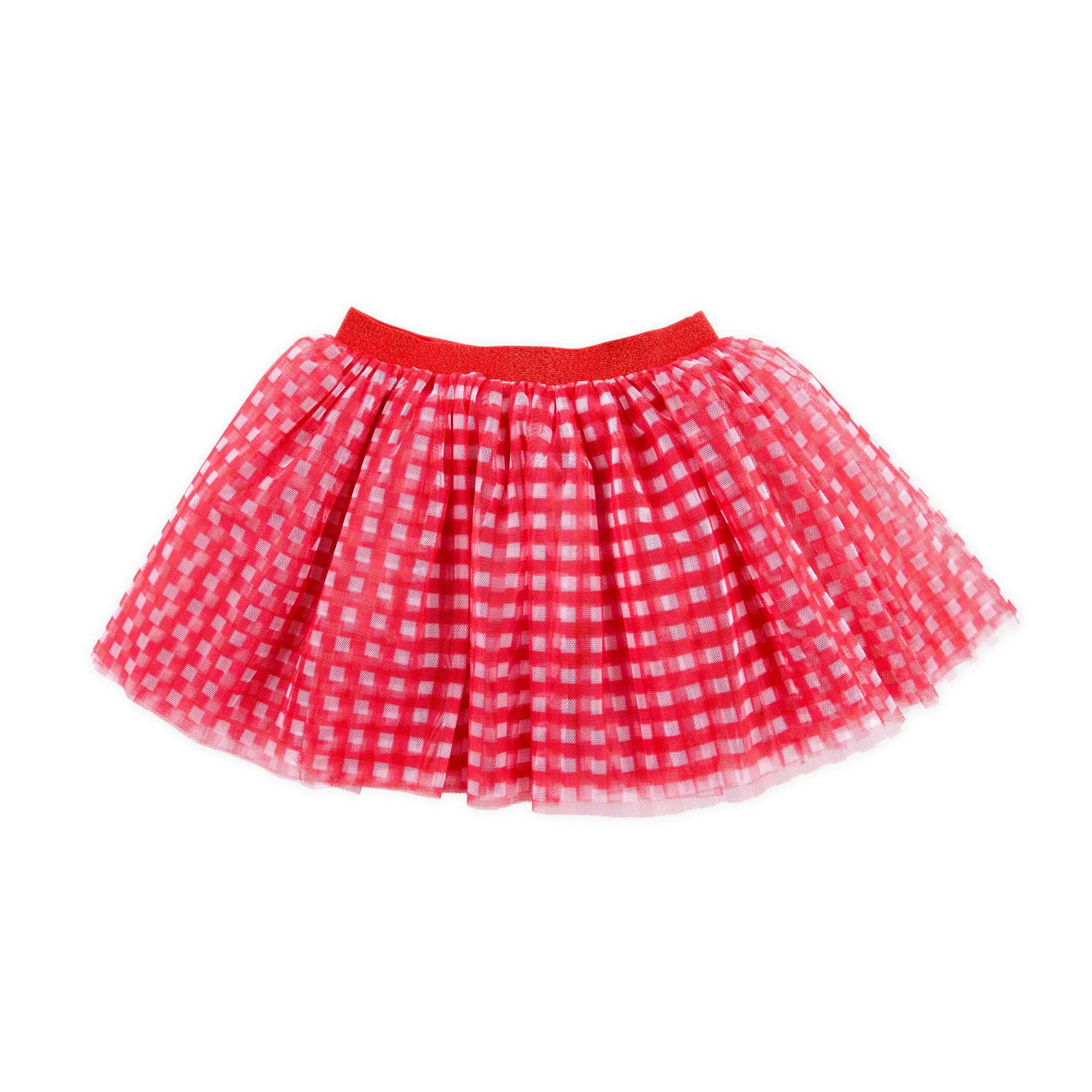 Red Gingham Tutu Skirt