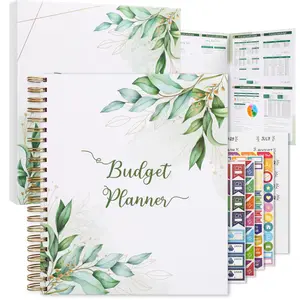 SOLIGT 8.5 x 11 inches Large Budget Planner and Monthly Bill Organizer – Premium Hardcover Budget Book with 12 Pockets for Savings, Debt, Expense Tracking – Budget Tracker with Stickers Financial Journal