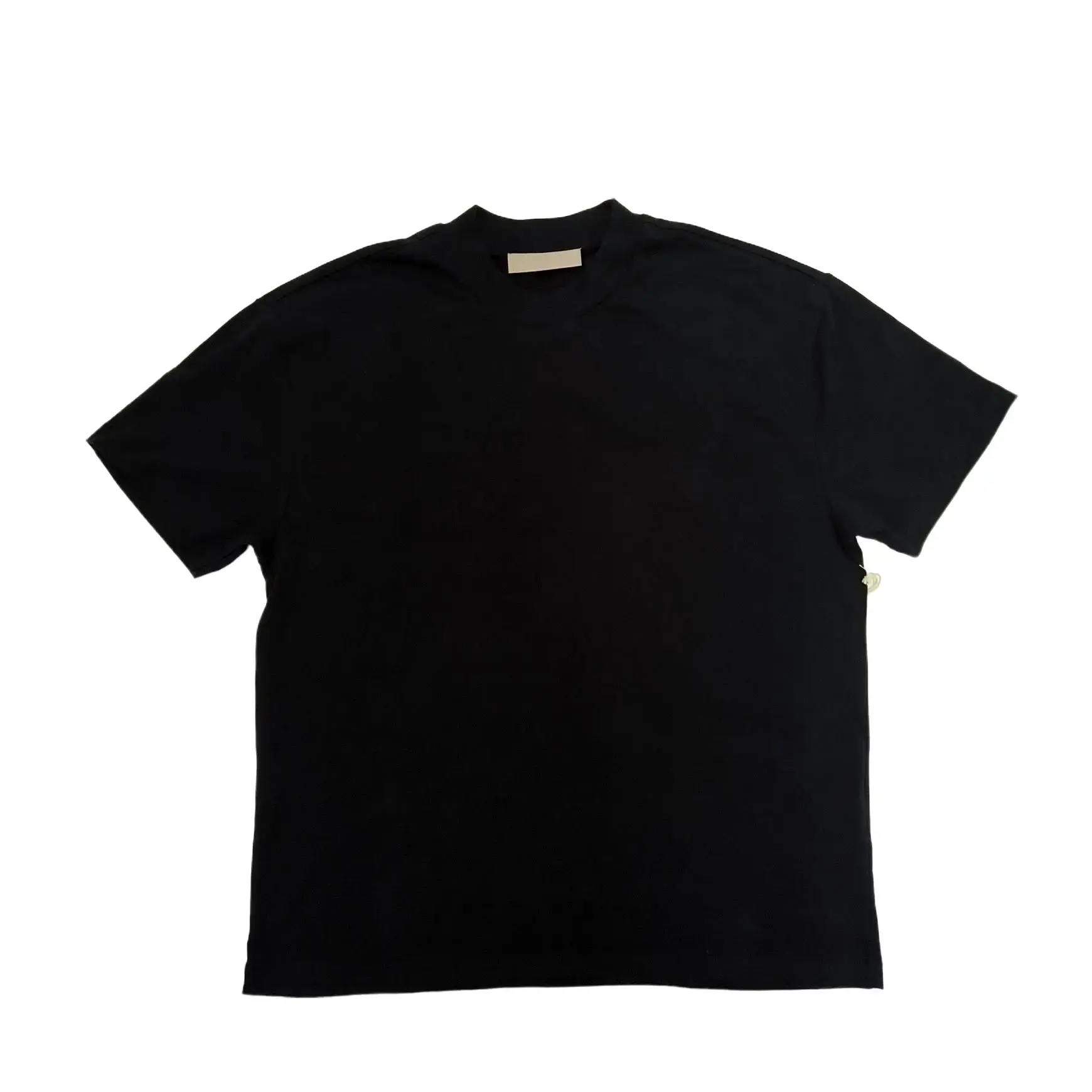 Unisex Oversized T-Shirt Boxy Fit Printed Tee 2022 Style Drop Shoulder Casual Short Sleeve Solid Color Cotton Tops Menswear Tshirt Streetwear Drape