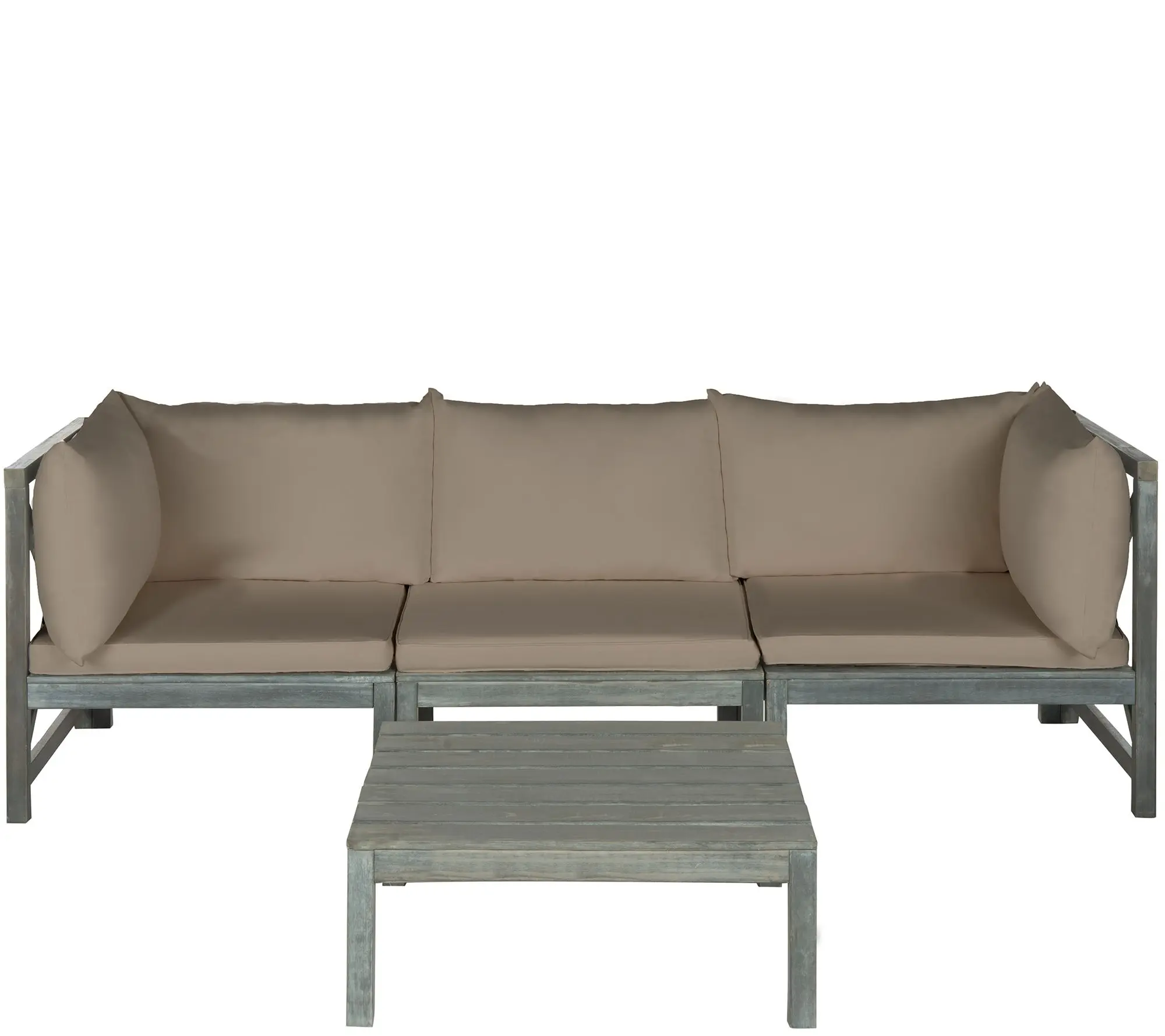 Safavieh Lynwood Modular Outdoor Sectional withCoffee Table Safavieh Lynwood Modular Outdoor Sectional withCoffee Table
