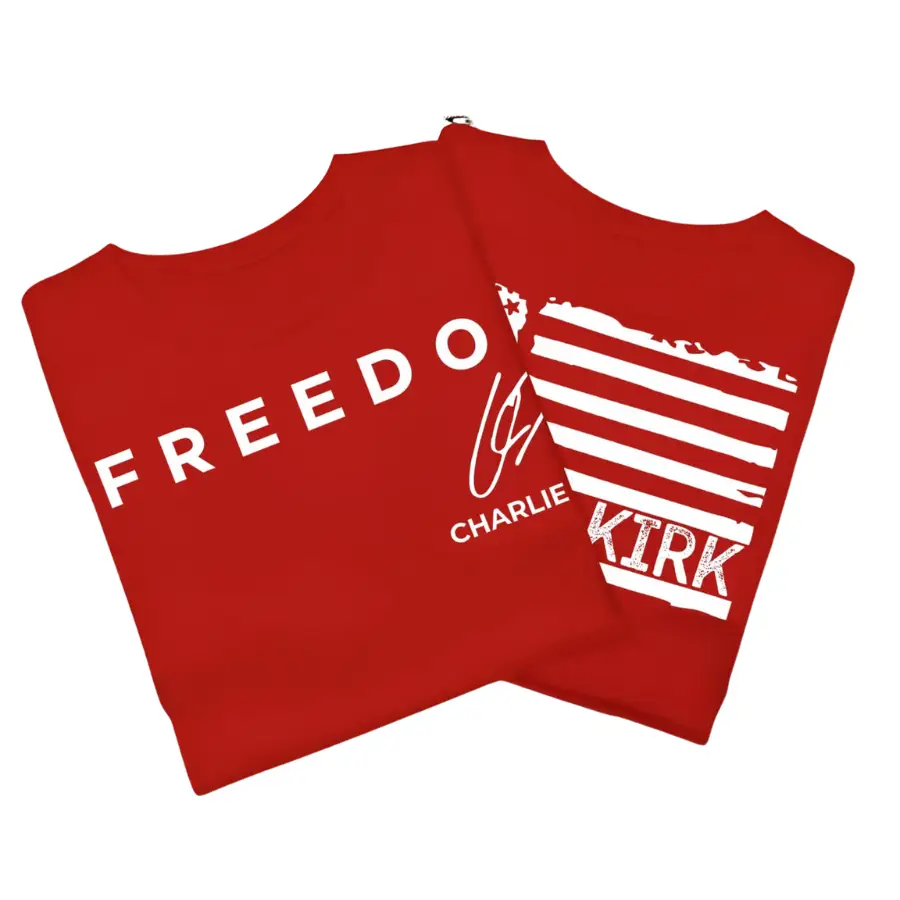 Freedom Legend Shirt, 2 Sides Graphic Tee, Unisex T-Shirt or Sweatshirt, American Patriot Tribute Top, Gift for Him Her