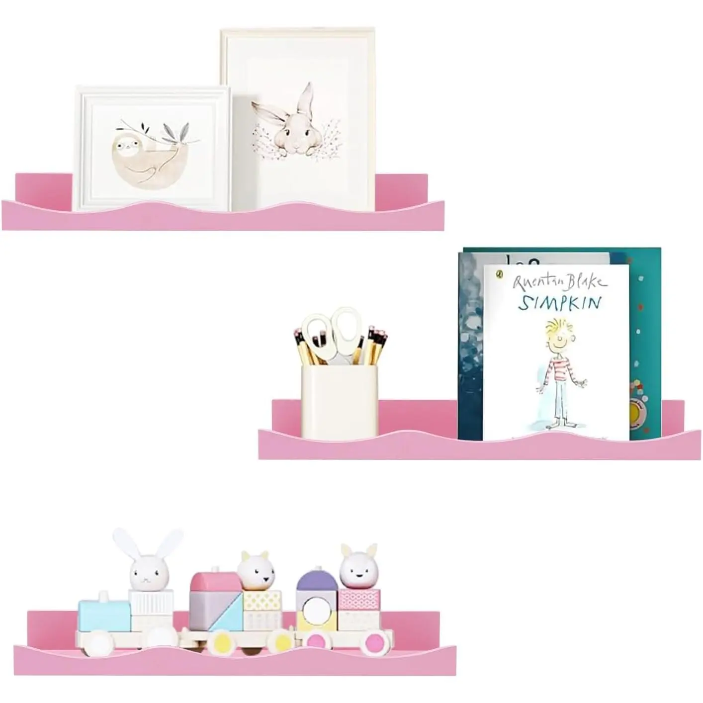 Floating Bookshelf for , Floating Shelves for Wall Cloud Picture Ledge Shelf  16 Inches  Book Shelves Set 3,  Book Shelf for  Room,  Room,  Room,  Decor