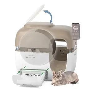 Self-Cleaning Automatic Cat Litter Box - Zero Odor Control System, Auto-Sealing Waste Bag, Smart App Control, Large Cats & Multiple Cats