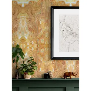 Geo Rock Peel and Stick Wallpaper