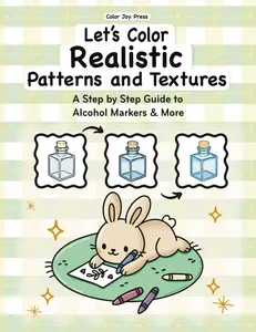 Let's Color Realistic Patterns and Textures: A Step by Step Guide to Alcohol Markers and More | Learn Blending, Shading & Realistic Coloring Techniques