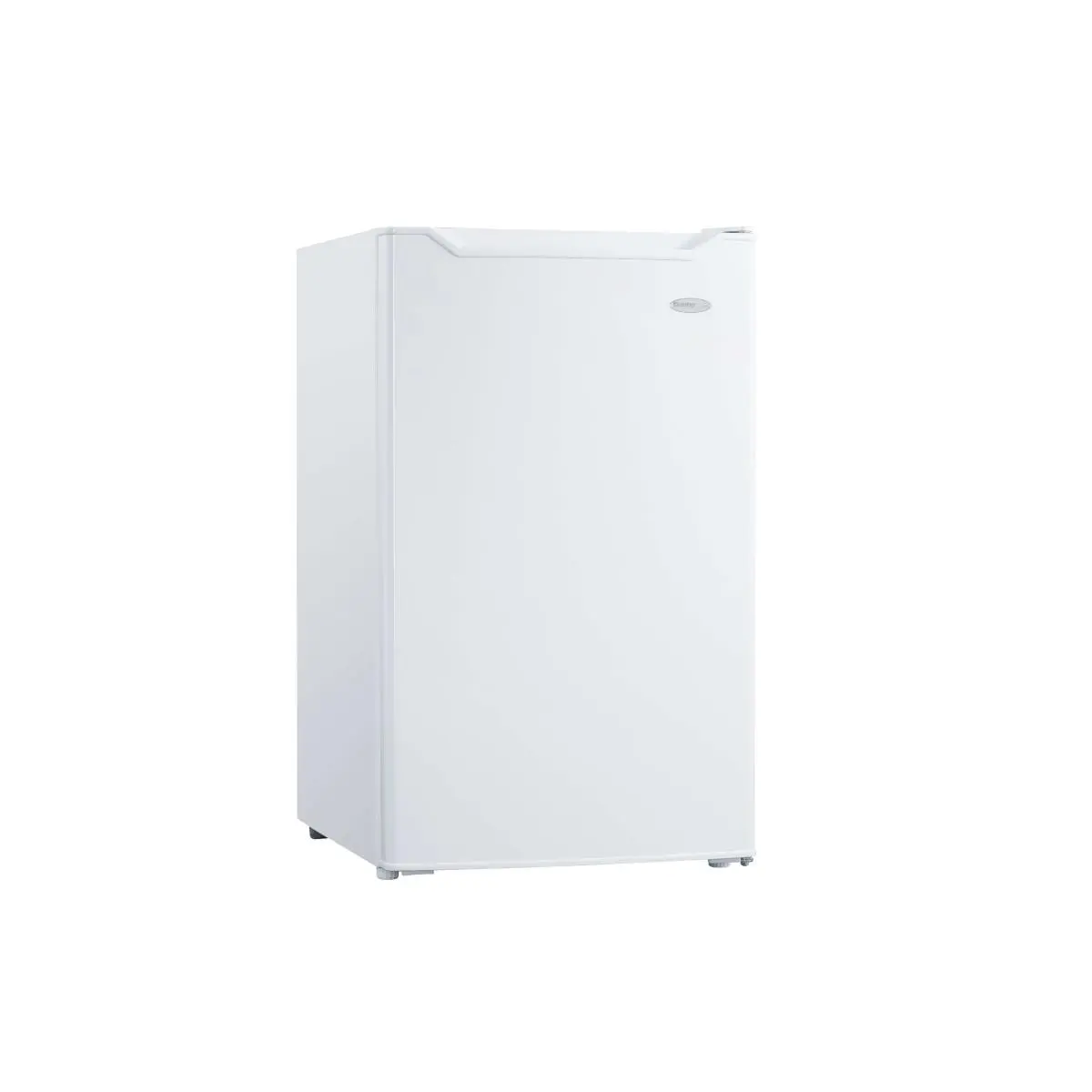 4.4 cu ft Reversible Compact Refrigerator - 1.5 ft Width, 19.3125 in Depth, 31.875 in Height, 2 Full-Width Adjustable Shelves, R-600a, Chiller+Crisper, White