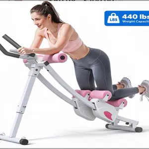 Merach Dual Track Adjustable Ab Trainer Machine with LCD Monitor,  Core & Waist Shaper at Home Gym for Women,  Foldable Exercise Machine for abs, Arm, Leg, Buttocks Shaper, Workout Equipment, TikTokShopBlackFriday