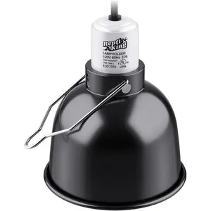 5.5 Inch Standard Reptile Light Dome Fixture for Basking Bulb Heat Lamp Ceramic Heat Emitter