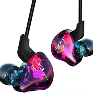 KZ ZST Colorful Hybrid Balance Armature with Dynamic in-ear Earphone, 1BA+1DD HiFi Headset, KZ in Ear Monitors Headphones, Wired Earbuds IEM Earphones, Audio, Multi Driver Earphone