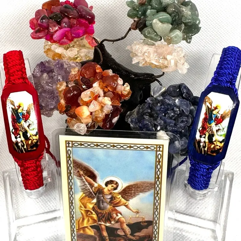 San Miguel Arcángel~Handmade Bracelet~Pulsera tejida a Mano