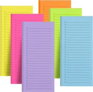 6 Pack  Notepads, Notepads Grocery List  Pad for Fridge,Full   Design Notepad for Grocery Lists, Shopping Lists, to-Do Lists(240 Sheets)