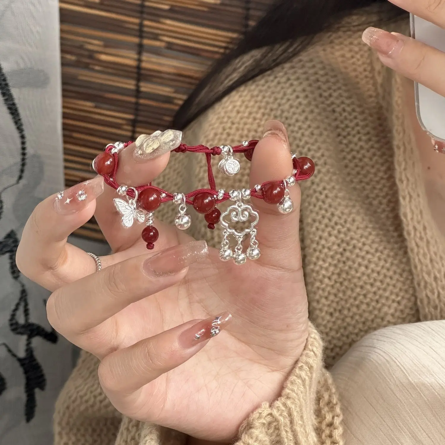 AA0209 3 # Xiangyun Bell Bracelet