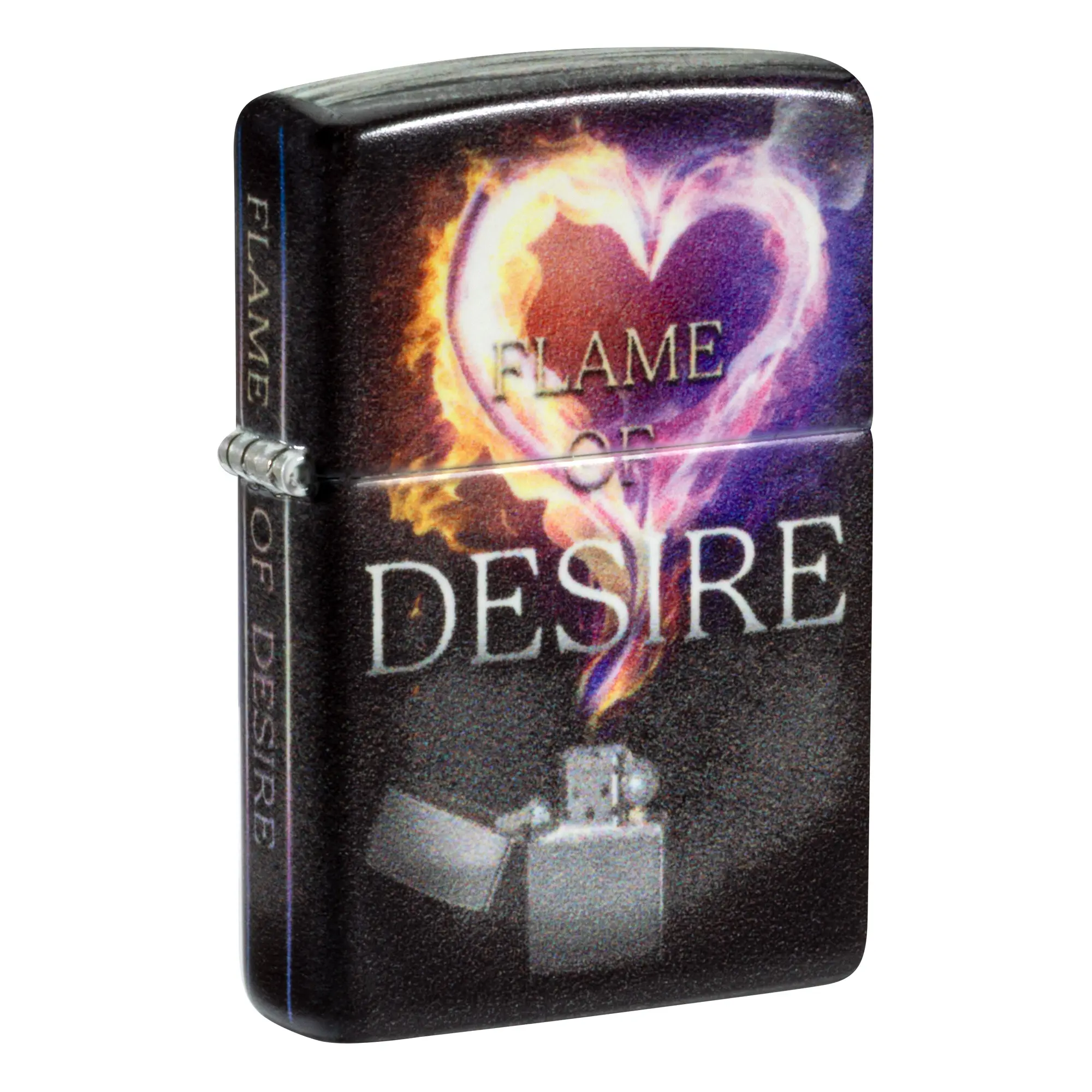 Zippo Romance Novel Design Pocket Lighter - Made in USA - Unfilled (fuel sold separately)
