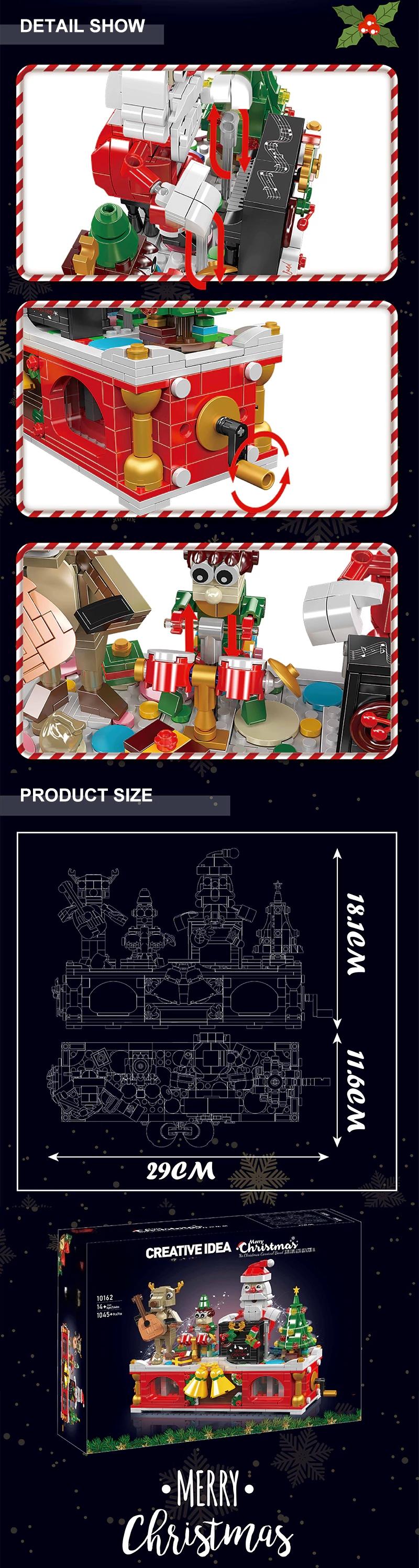 [BARWEER](SHIP FREE) Christmas Carnival Band With Gift Box Christmas Gift Collection Toys Bricks