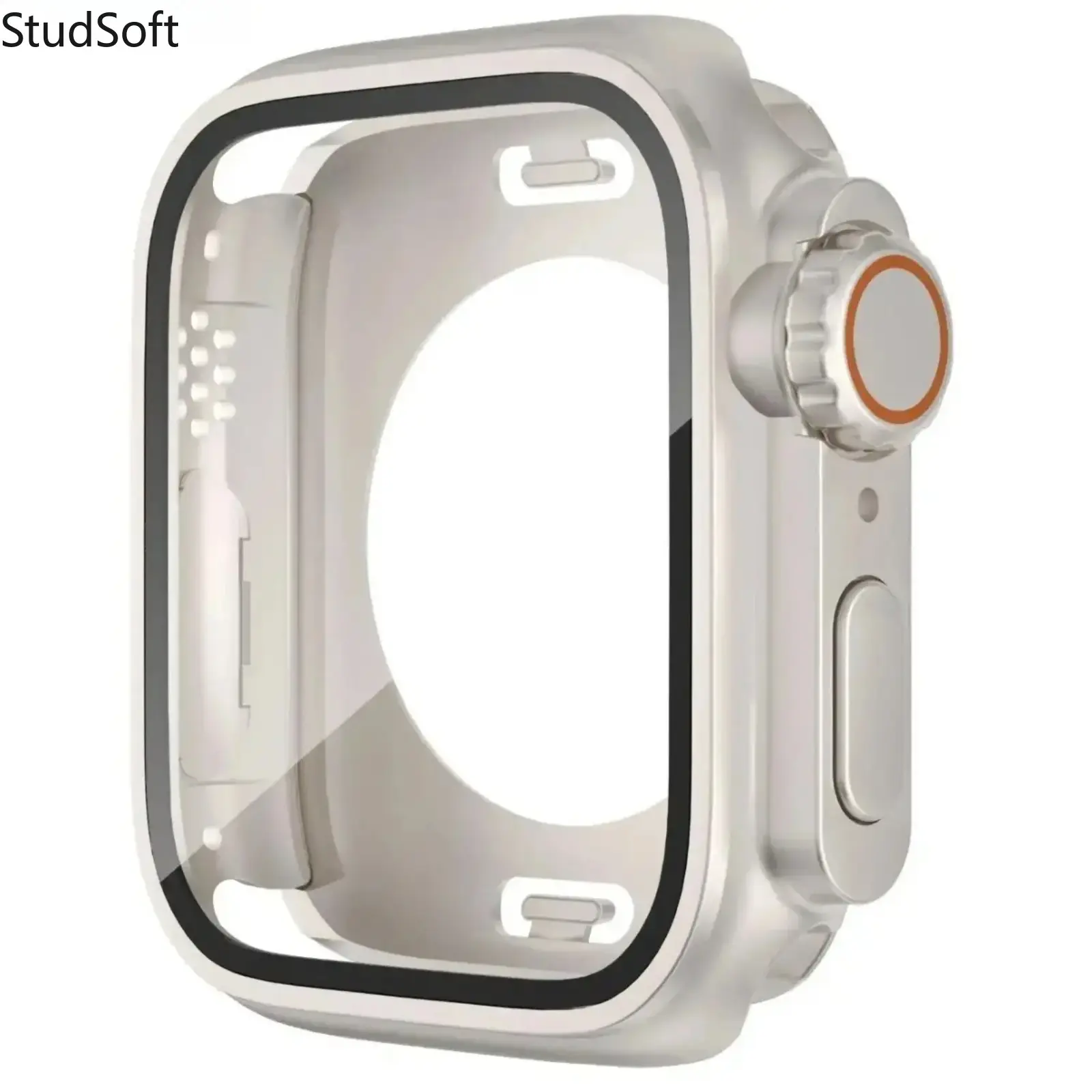 Waterproof Dustproof iWatch Case Full Coverage Tempered Glass Screen Protector Protective Cover Compatible with Apple Watch 45mm 44mm 41mm 40mm Daily,back to school,back to school haul
