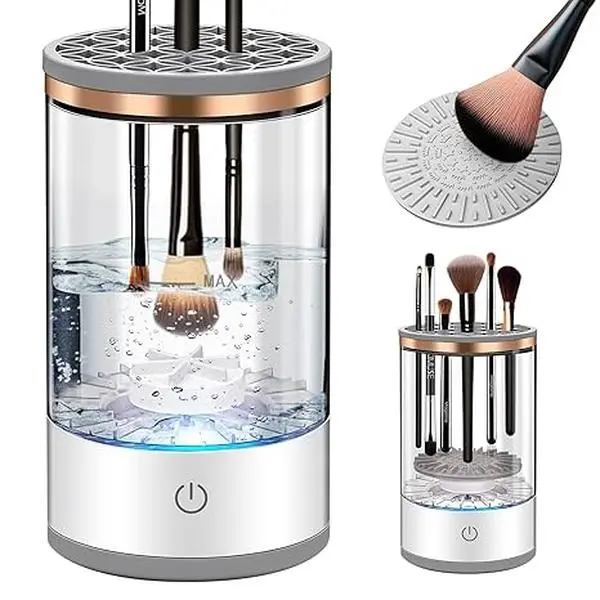 Makeup brush cleaner,Makeup Cosmetic Brush Cleaner & Dryer Set,Easy Brush Washer,Make-up Brush Cleaning Machine