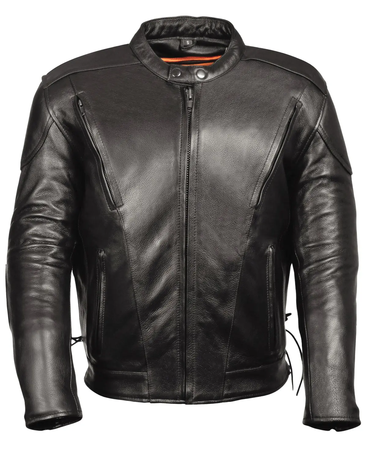 Milwaukee Leather Men's Men'S Side Lace Vented Scooter Jacket - Lkm1765