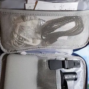 Product Review of Cable Storage Bag, Portable Double Layer Makeup Storage Box, Waterproof Stationary Storage Container, Travel Organization Pouch for Outdoor Travel, Gift Choice #TOP PICKS from H**r