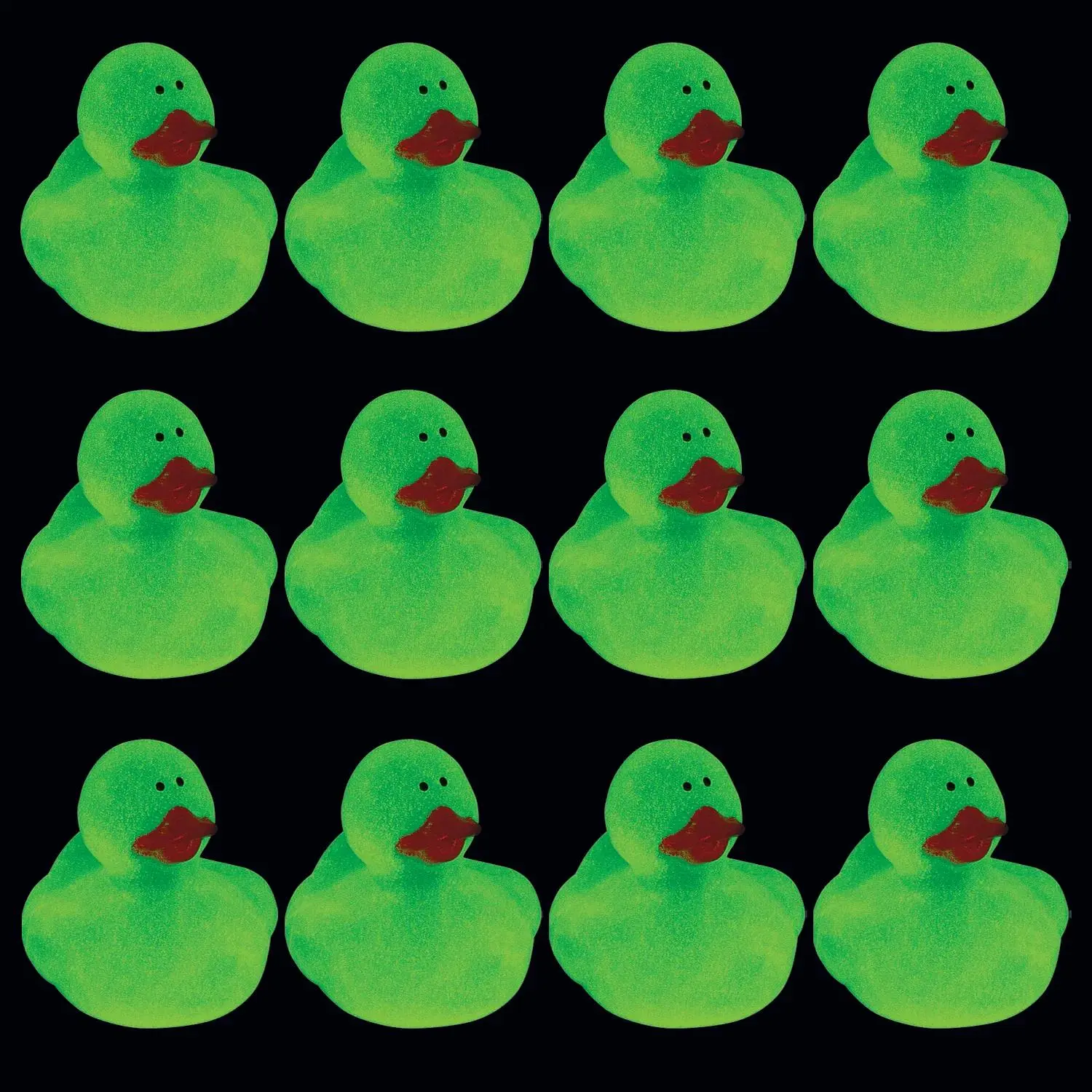 2" x 2" Glow-in-the-Dark Vinyl Rubber Ducks - 12 Pc. 2" x 2" Glow-in-the-Dark Vinyl Rubber Ducks - 12 Pc.
