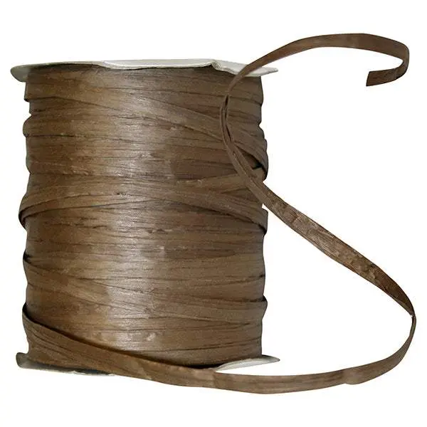 Paper Raffia Ribbon --- 1/4in x 100 yards --- Chocolate Color