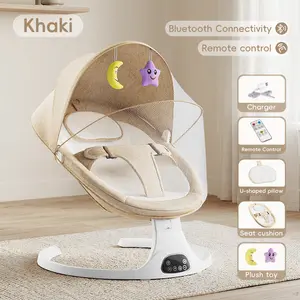 5-speed adjustable baby electric swing, portable anti-recline newborn rocking chair 5-speed adjustable baby electric swing, portable anti-recline newborn rocking chair