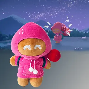 Shadow Milk Cookie Plush Toy Soft Stuffed Cartoon Game Cookie Run Kingdom Figure Doll Cake Dog Pillow Kids Friend Birthday Gifts