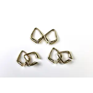 Delilah Gold Plated Brass Stretched Ear Hangers - 8mm+ Elegant Statement Earrings Set, Stretched Ear Hoops Elegant Body Jewelry