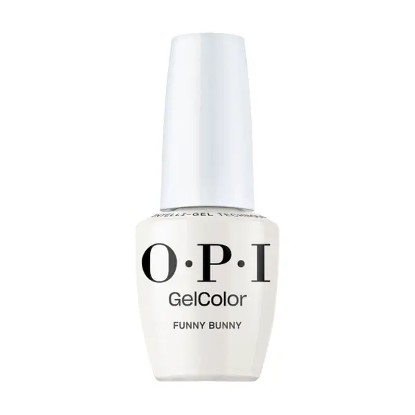 OPI GelColor Funny Bunny #GCH22 0.5 fl oz Sheer White Gel Polish for French Tips with Intensely Pigmented Color Coverage