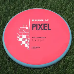 Axiom Electron Pixel with SimonLine Stock Stamp - 168.4g - Green Rim On Red