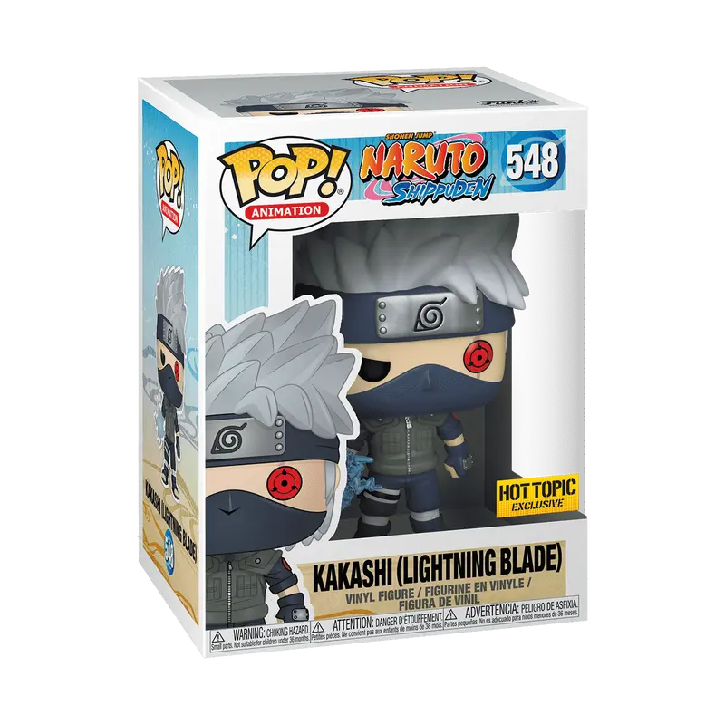 Funko Pop! Naruto: Shippuden - Kakashi (Lightning Blade) #548 Exclusive (Sticker may vary) Collectible Pop Vinyl Figure