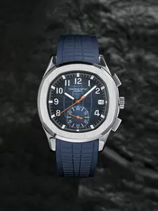 NAVIFLZ NFVZ Men's Quartz Watches for Men Chronograph Display Waterproof 40mm Steel Sports Watches Luminous Rubber Strap Business Luxury Men's Watch