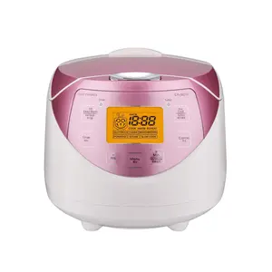 Cr-0631f 6-cup (uncooked) / 12-cup (cooked) Micom Rice Cooker With Nonstick Inner Pot  7 Menu Modes Lcd Display Fuzzy Logic Tech Auto Clean (white/pink)