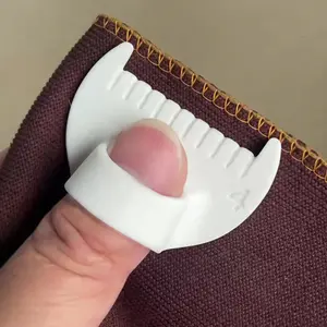 Finger Held Sewing Seam Gauge, Accurate Seam Allowance Measuring Tool, Fabric Hem Guide for Sewing, Quilting, Dressmaking, Essential Sewing Tools for Beginners & Professionals, Hand Measuring Tool