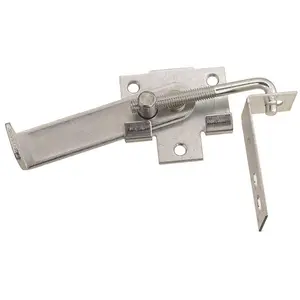 212 MAIN Zinc-Plated Stainless Steel Jamb Latch - Lockable Barn Door Hook Handle for Sailing, Water Sports