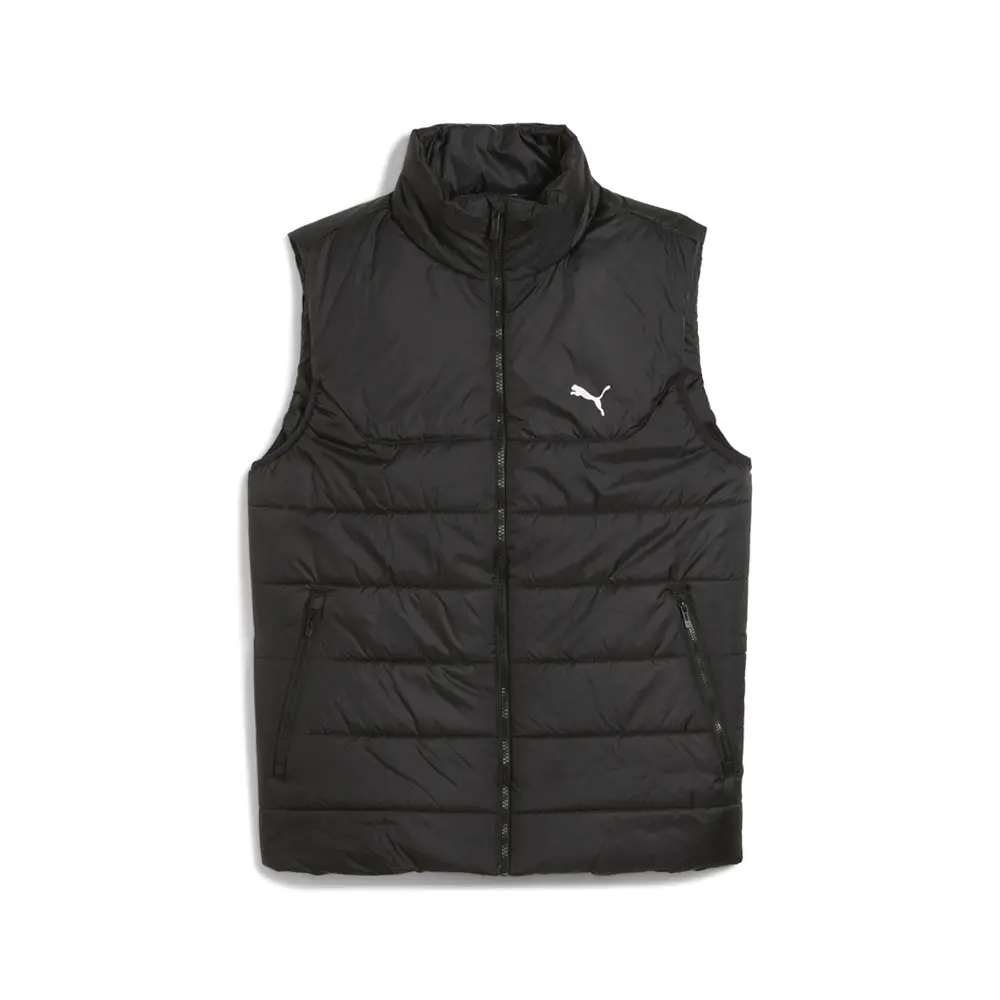 PUMA Mens Essentials Padded Vest Athletic Outerwear Casual - Black
