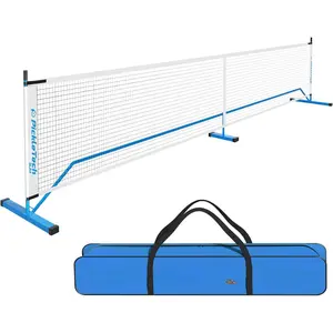 4.0 Slim Version Portable Pickleball Nets Outdoor  22 FT Pickleball Net-USAPA Regulation Size-Pickle Ball Net System with Carrying Bag for Driveway