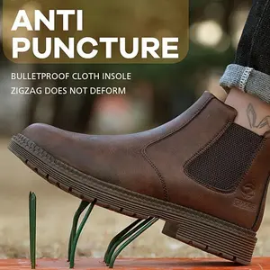 Unstoppable Steel Toe Safety Shoes for Men: Puncture Proof, Smash Proof, Built for Protection on Job Sites