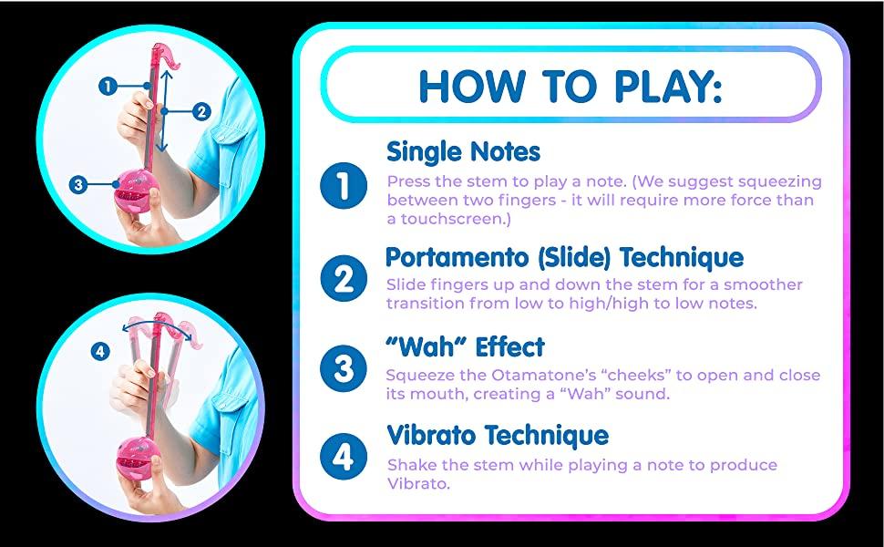 Otamatone Regular Crystal [Clear Pink] - Japanese Musical Instrument Electronic Synthesizer - Maywa Denki Studio - Fun Gift for Children, Teens, Adults