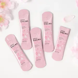 Mini Portable Hand Cream 3g/sheet, Sakura Scented, Outdoor Travel, Office Use, Anti-Chapping, Single-Use Packaging, Long-Lasting Moisture