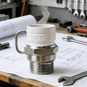 🔧Industrial Spark Plug Mug Funny Mug | Creative Mechanic Style Coffee Cup Perfect Valentine's Day Gift