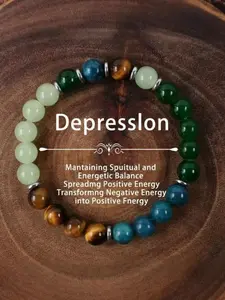 Energy Alchemy Bracelet, Energy Healing Bracelet, Natural Stone Tiger Eye/rutile Quartz, Transform Negative Energy to Positive, Relieve Depression, Depression Relief Bracelet, Inspirational Bracelet, Spiritual Jewelry Gift