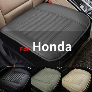 1 Piece For Honda Car SUV Front Seat Cover Full Surround / Half Surround PU Leather Comfort Soft Cushion Cover Anti-Slip Protector Pad Mat Breathable