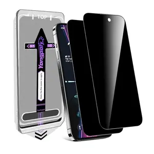 Summer Privacy HD Phone Screen Protector Film, Protective Shockproof 1 Piece Set Tempered Glass Smartphone Protection, iPhone 17 12 13 14 15 16 Pro Max Series, Cellphone