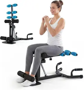 Deep Squat Machine For Home Gym 2 Level Height 5 Level Length Adjustment 300lb Capacity For Glutes Legs Core Compact Squat Equipment 32.9x22.4x36.6 Inch
