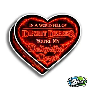 In A World Full Of Dipshit Dereks You're My Delightful Derek Sticker, Delightful Derek Shirt, Stranger Things Shirts, Stranger Things Decals, Stranger Things Stickers, The Hellfire Club, The Upside Down, Demogorgon